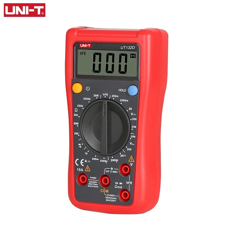 Digital Multimeter UNI-T UT132D – AC/DC Voltage, Current & Capacitance Tester